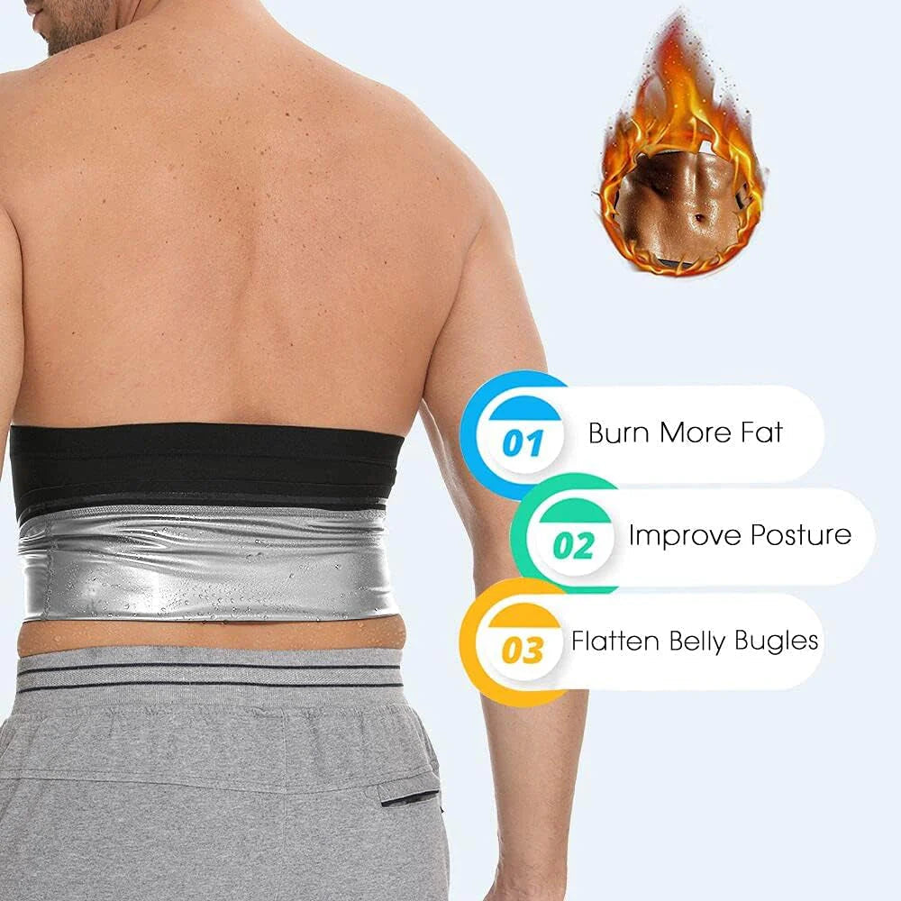 Sauna Waist Trimmer Belt for Men